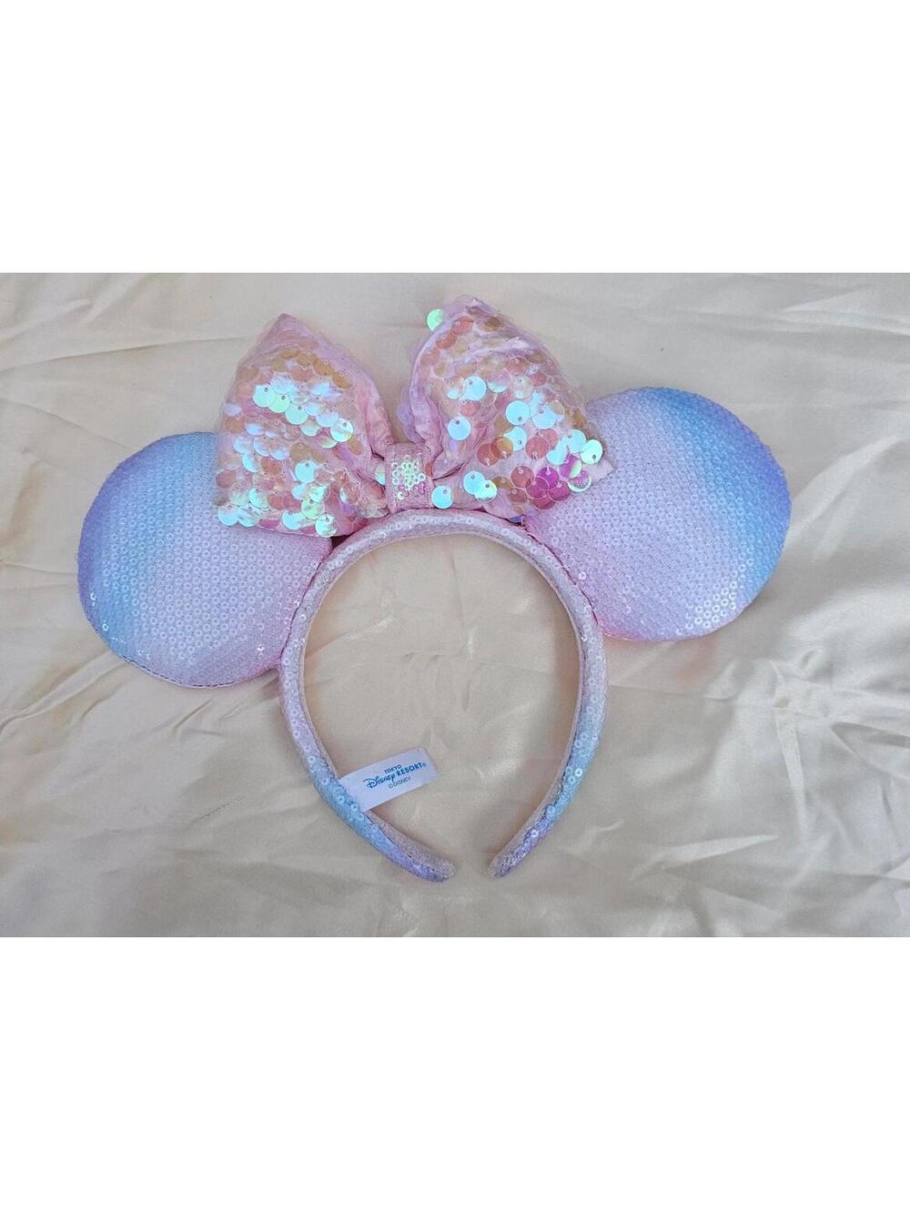 Disney Tokyo Sakura Pink Sequin Headband Ombre purple - Picture 2 of 4